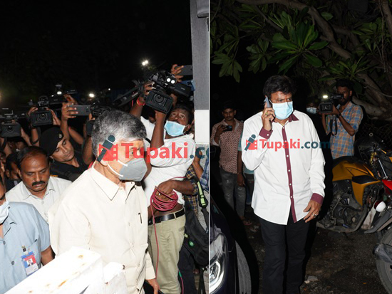 Bala Krishna And Chandra Babu At Uma Maheshwari House